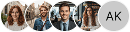 Varios avatares de perfiles de inversores en la sección de reseñas de trading de Truequalbor